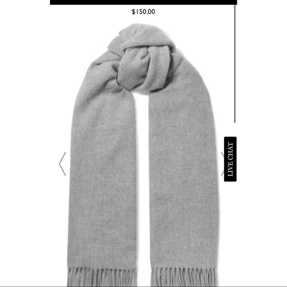 Acne studios classic scarf grey